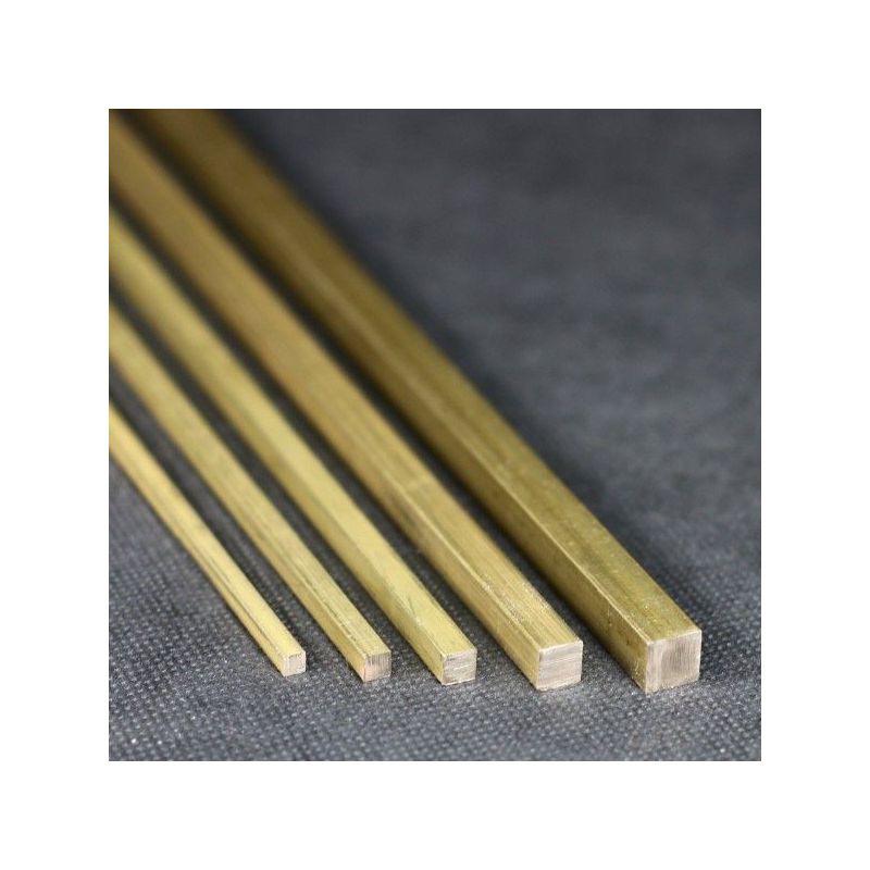 Tija pătrată Ø10x10mm - 15x15mm alamă 2.0401 tijă pătrată Ms58 Tija pătrată Ø10x10mm - 15x15mm alamă 2.0401 tijă pătrată Ms58