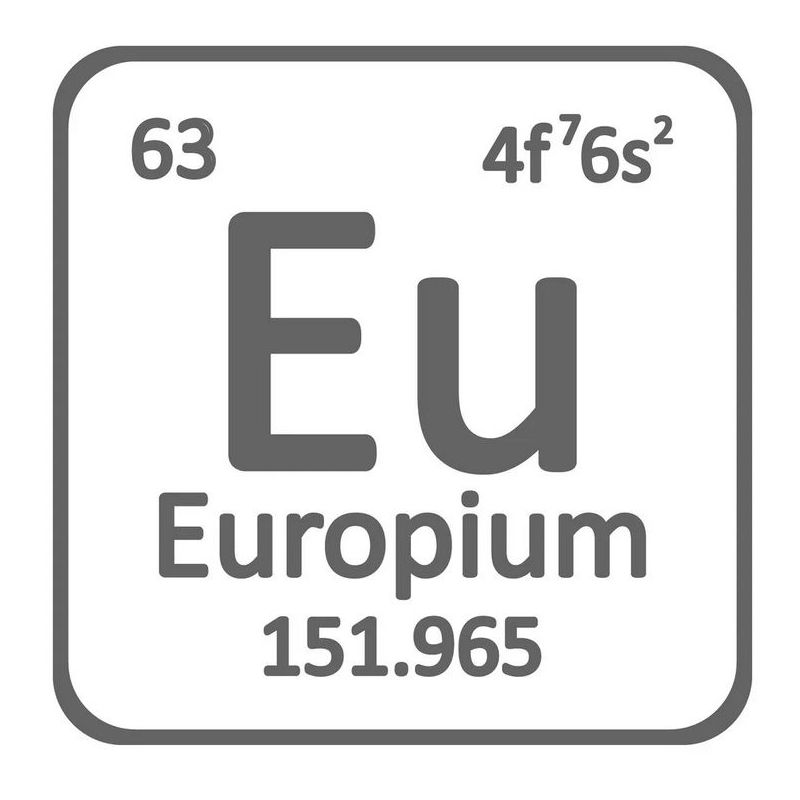Europium Metal 99,99% puhdasta metallia Eu 63 Element Harvinaiset metallit