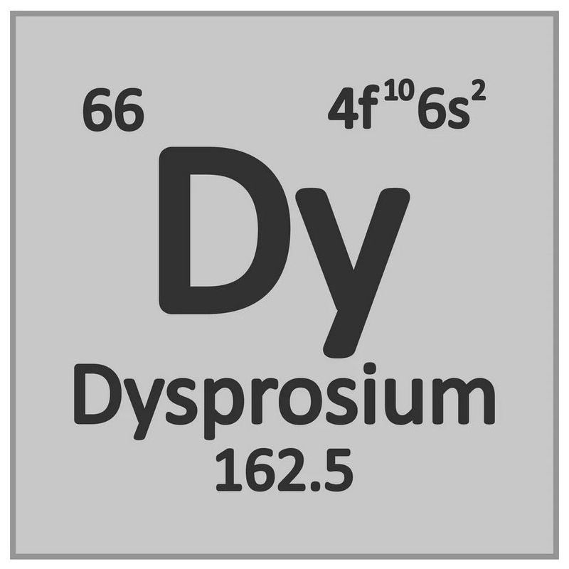 Dysprosium Dy puhdas 99,9% harvinaisten maametallien 66 metalli