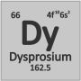 Dysprosium Dy puhdas 99,9% harvinaisten maametallien 66 metalli