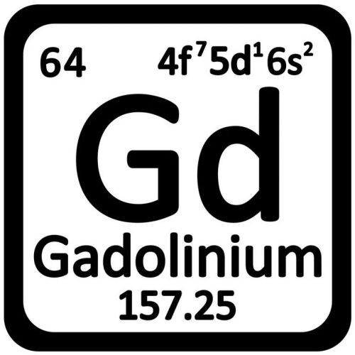 Gadolinium-metallielementti 64 Gd-kappaletta 99,95% Harvinaiset metallikellot