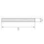 Ruostumaton teräslevy 1.4301 litteä tanko 20x0.5mm-90x1mm leikattu nauha