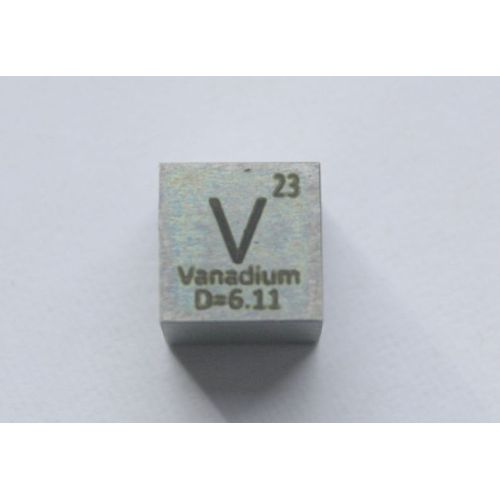 Vanadiini V metalli kuutio 10x10mm kiillotettu 99,9% puhtaus kuutio