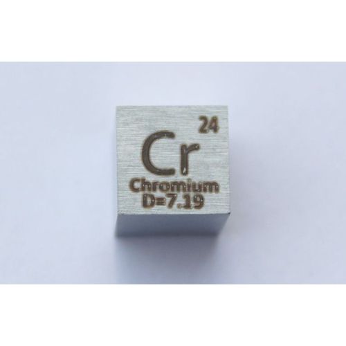 Kromi Cr metalli kuutio 10x10mm kiillotettu 99,7% puhtaus kuutio