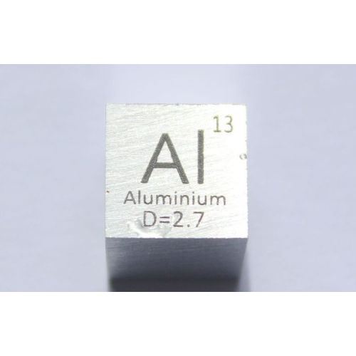 Alumiini Al metallikuutio 10x10mm kiillotettu 99,99% puhtaus kuutio