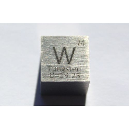 Volframi W metalli kuutio 10x10mm kiillotettu 99,95% puhtaus kuutio