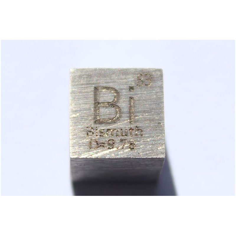 Vismutti Bi metalli kuutio 10x10mm kiillotettu 99,99% puhtaus kuutio
