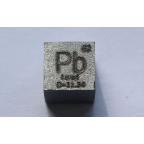 Lyijy Pb Metalli Kuutio 10x10mm kiillotettu 99,99% Puhdas kuutio