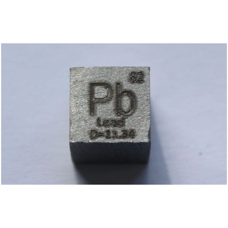 Lyijy Pb Metalli Kuutio 10x10mm kiillotettu 99,99% Puhdas kuutio
