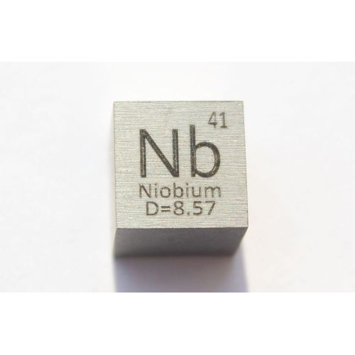 Niobi Nb Metallikuutio 10x10mm kiillotettu 99,95% puhtaus Niobium-kuutio